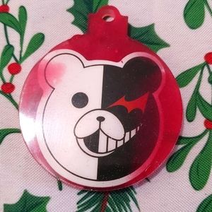 Monokuma red resin ornament